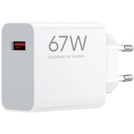 Cargador de Pared Xiaomi 67W HyperCharge (Type-A)/ 1xUSB/ 67W