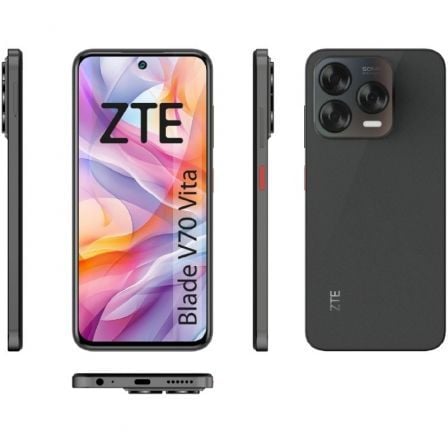Smartphone ZTE Blade V70 Vita 8GB/ 256GB/ 6.7"/ Gris Oscuro