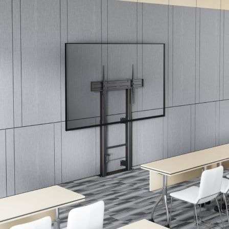 Soporte de Suelo Giratorio/ Inclinable/ Nivelable Aisens FWF100E-351 para TV de 60-100"/ hasta 120kg