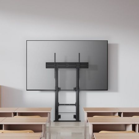 Soporte de Suelo Giratorio/ Inclinable/ Nivelable Aisens FWF100E-351 para TV de 60-100"/ hasta 120kg