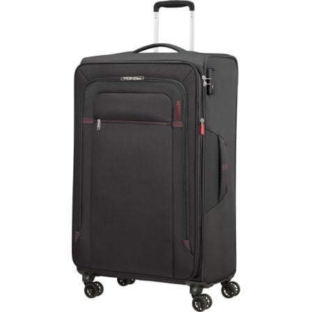 Maleta Mediana American Tourister Crosstrack Spinner Expansible 79cm/ 79x46.5x30.5cm/ 4 Ruedas/ Roja y Gris