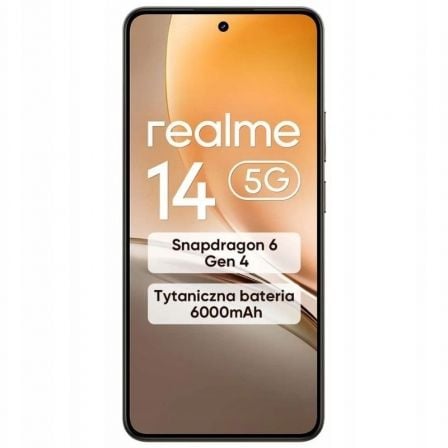 Smartphone Realme 14 8GB/ 256GB/ 6.74"/ 5G/ Marrón Titanio