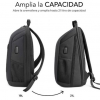 Mochila Subblim Xpand Air Padding Backpack para Portátiles hasta 15.6"/ Puerto USB/ Negro