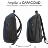 Mochila Subblim Xpand Air Padding Backpack para Portátiles hasta 15.6"/ Puerto USB/ Azul
