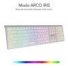 Teclado Inalámbrico Subblim Master/ Plata y Blanco