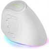 Ratón Gaming Vertical Inalámbrico Mars Gaming MM-SK/ Hasta 8400 DPI/ Blanco