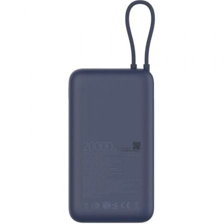Powerbank 20000mAh Xiaomi 33W Power Bank Integrated Cable/ 33W/ Azul