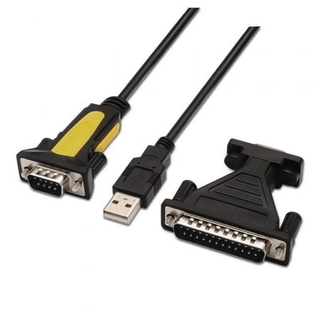 art_ais-adp-a104-0039_1 Cable conversor impresora aisens a104-0039/ usb macho - db9 macho/ 1.8m/ negro