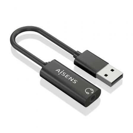 Tarjeta de sonido aisens a106-0770/ usb macho - jack 3.5 hembra