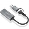 Conversor hdmi aisens a109-0913/ usb + usb tipo-c 3.1 macho - hdmi macho/ 15cm/ gris