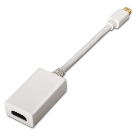 Conversor aisens a125-0138/ mini displayport macho - hdmi hembra/ 15cm/ blanco
