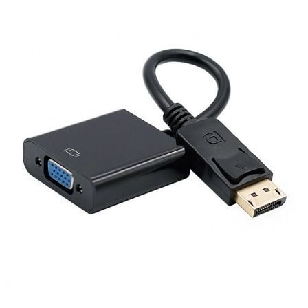 Conversor aisens a125-0367/ displayport macho - vga hembra/ 15cm/ negro