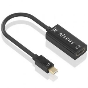 art_ais-adp-a125-0904_1 Cable conversor aisens a125-0904/ mini displayport macho - hdmi hembra/ 15cm/ negro