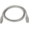 Cable USB 2.0 Impresora Aisens A101-0001/ USB Tipo-B Macho - USB Macho/ 1m/ Beige