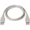 Cable usb 2.0  aisens a101-0021/ usb macho - usb macho/ 1m/ beige