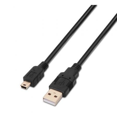art_ais-cab-a101-0024_1 Cable usb 2.0 aisens a101-0024/ usb macho - miniusb macho/ 1m/ negro