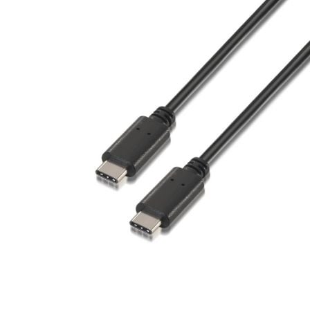 art_ais-cab-a107-0058_1 Cable usb 2.0 tipo-c aisens a107-0058/ usb tipo-c macho - usb tipo-c macho/ 480mbps/ 3m/ negro