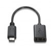 Cable usb 2.0 aisens a107-0059/ usb tipo-c macho - usb hembra/ 480mbps/ 15cm/ negro