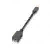 Cable usb 3.1 tipo-c aisens a107-0062/ usb tipo-c macho - usb hembra/ 5gbps/ 15cm/ negro