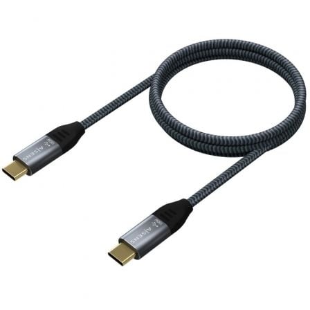 art_ais-cab-a107-0629_2 Cable usb 2.0 tipo-c aisens a107-0629 5a 100w/ usb tipo-c macho - usb tipo-c macho/ hasta 100w/ 480mbps/ 2m/ gris