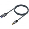 Cable usb 3.1 tipo-c aisens a107-0633/ usb tipo-c macho - usb macho/ hasta 27w/ 1250mbps/ 2m/ gris