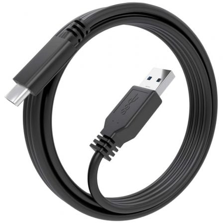 Cable usb 3.1 tipo-c aisens a107-0860/ usb tipo-c macho - usb macho/ 10gbps/ 2m/ negro