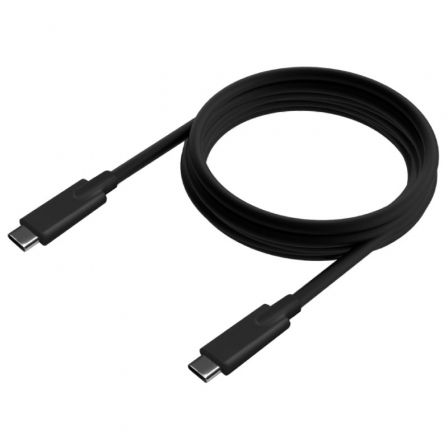 Cable usb 3.2 tipo-c aisens a107-0875/ usb tipo-c macho - usb tipo-c macho/ hasta 100w/ 20gbps/ 3m/ gris
