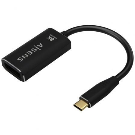 art_ais-cab-a109-0690_1 Conversor aisens a109-0690/ usb tipo-c macho - displayport hembra/ hasta 27w/ 1250mbps/ 15cm/ negro
