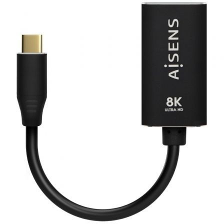 art_ais-cab-a109-0690_2 Conversor aisens a109-0690/ usb tipo-c macho - displayport hembra/ hasta 27w/ 1250mbps/ 15cm/ negro