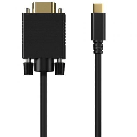 art_ais-cab-a109-0693_2 Cable conversor aisens a109-0693/ usb tipo-c macho - vga macho/ hasta 27w/ 1250mbps/ 1.8m/ negro