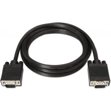 Cable svga aisens a113-0068/ vga macho - vga macho/ hasta 3w/ 10mbps/ 1.8m/ negro