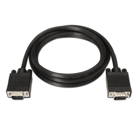 Cable svga aisens a113-0069/ vga macho - vga macho/ hasta 3w/ 10mbps/ 3m/ negro