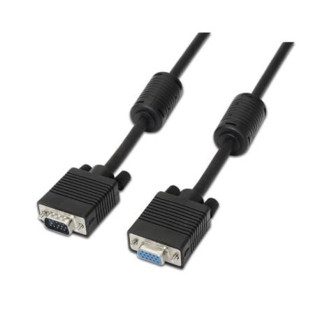 Cable svga aisens a113-0079/ vga macho - vga hembra/ hasta 3w/ 10mbps/ 3m/ negro