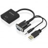 Cable conversor aisens a115-0872 svga macho - usb macho/ jack macho - hdmi hembra/ 20cm/ negro