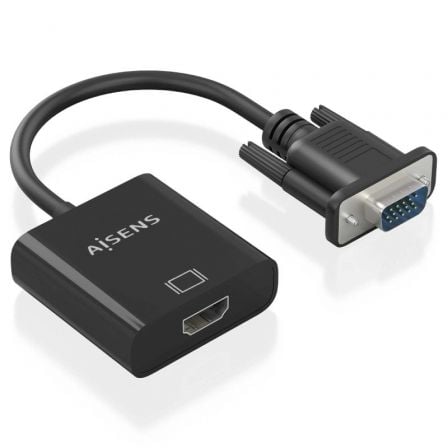 art_ais-cab-a115-0873_2 Cable conversor aisens a115-0873/ vga macho/ hdmi hembra - jack 3.5 hembra - microusb / 20cm/ negro