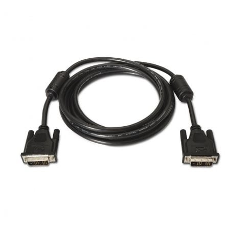 Cable dvi aisens a117-0086/ dvi-d macho - dvi-d macho/ hasta 3w/ 10mbps/ 1.8m/ negro