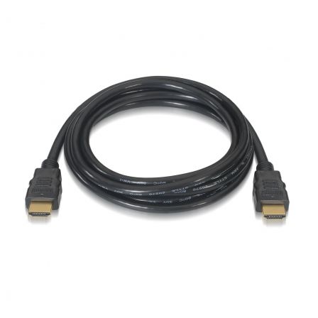 Cable hdmi 2.0 4k aisens a120-0122/ hdmi macho - hdmi macho/ hasta 10w/ 2250mbps/ 3m/ certificado/ negro