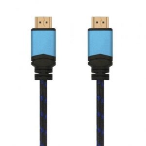 Cable hdmi 2.0 4k aisens a120-0359/ hdmi macho - hdmi macho/ 5m/ negro y azul