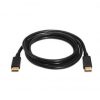 Cable displayport 1.2 4k aisens a124-0130/ displayport macho - displayport macho/ hasta 5w/ 2300mbps/ 3m/ negro