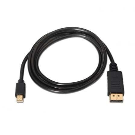 Cable mini displayport aisens a124-0131/ displayport macho - mini displayport macho/ hasta 5w/ 2300mbps/ 2m/ negro