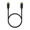 Cable displayport 1.2 4k aisens a124-0548/ displayport macho - displayport macho/ hasta 5w/ 2300mbps/ 50cm/ negro
