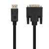 Cable conversor aisens a125-0463/ displayport macho - dvi macho/ hasta 5w/ 2300mbps/ 3m/ negro