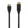 Cable conversor aisens a125-0551/ displayport macho - hdmi macho/ hasta 5w/ 2300mbps/ 1.5m/ negro