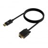 Cable conversor aisens a125-0552/ displayport macho - vga macho/ hasta 5w/ 2300mbps/ 1m/ negro