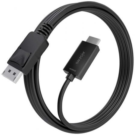 Cable conversor aisens a125-0895/ displayport macho - hdmi 4k macho/ 3m/ negro