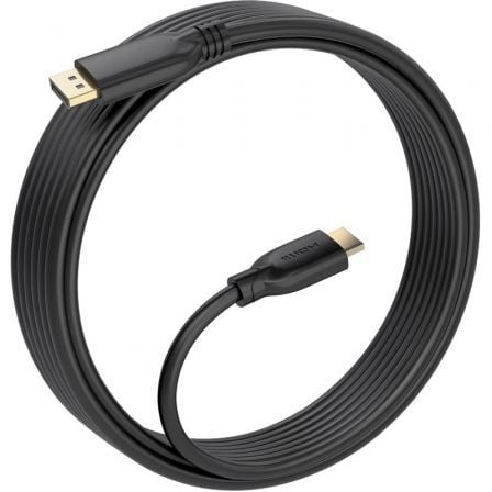 Cable conversor aisens a125-0920/ displayport macho - hdmi 4k macho/ 5m/ negro