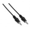 Cable estéreo aisens a128-0142/ jack 3.5 macho - jack 3.5 macho/ hasta 0.1w/ 1.5m/ negro