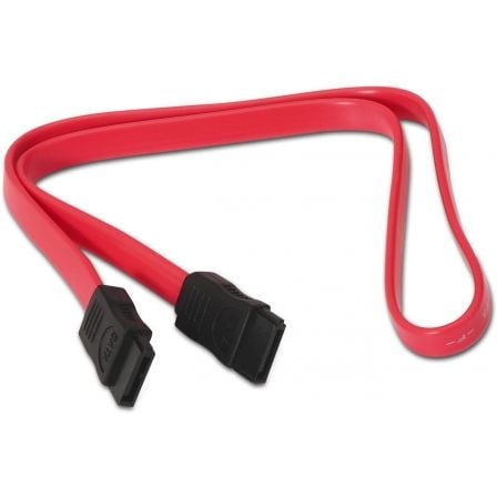 Cable sata aisens a130-0153/ sata hembra - sata hembra/ hasta 0.1w/ 768mbps/ 50cm/ rojo