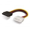 Cable alimentación sata aisens a131-0158/ molex 4 pin macho - sata hembra/ hasta 54w/ 16cm