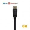 Cable displayport 1.4 8k aisens a149-0430/ displayport macho - displayport macho/ 50cm/ certificado/ negro